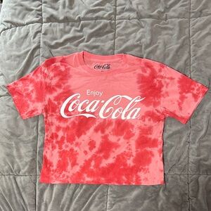 Coca Cola Woman’s Coral and Red Tie-Dye Tee